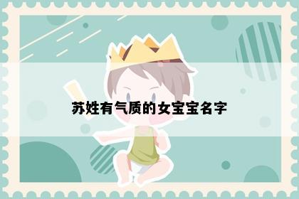 苏姓有气质的女宝宝名字
